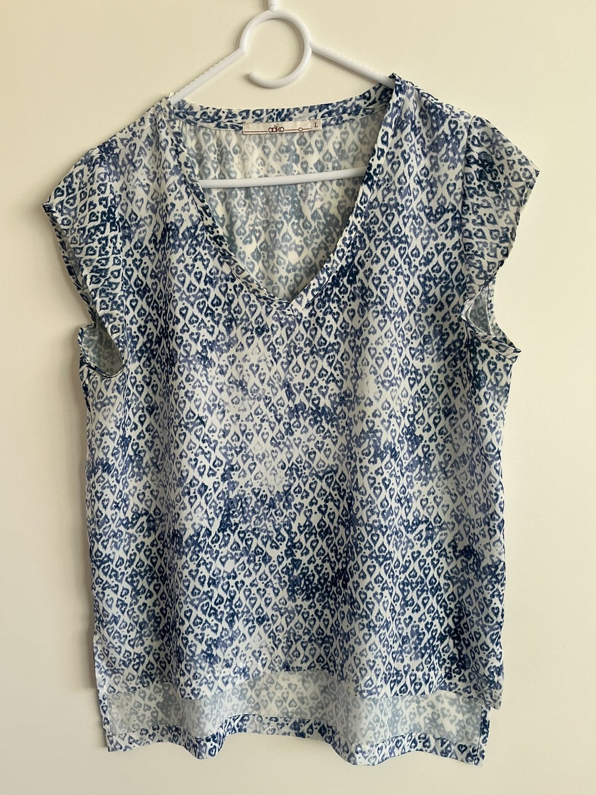 Top Aaiko, Blauw, Maat 42/44 (L), Ophalen of Verzenden, Zo goed als nieuw