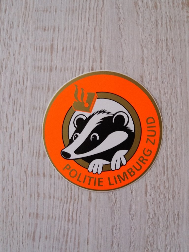 sticker POLITIE LIMBURG ZUID, Verzamelen, Ophalen of Verzenden, Zo goed als nieuw