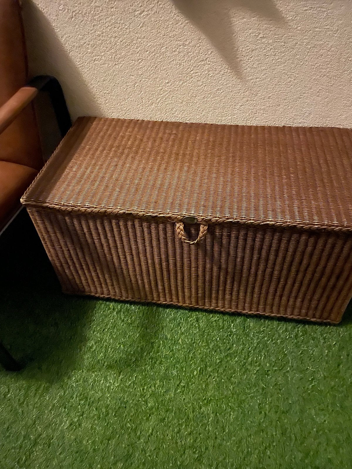 Lloyd Loom opbergkist, Gebruikt, 100 tot 150 cm, Ophalen of Verzenden, 75 tot 100 cm