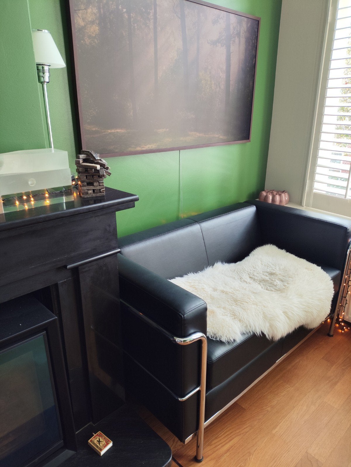 Stijlvolle zwarte tweepersoonsbank, Ophalen, Modern, Strak, Design, Tweepersoons, 75 tot 100 cm