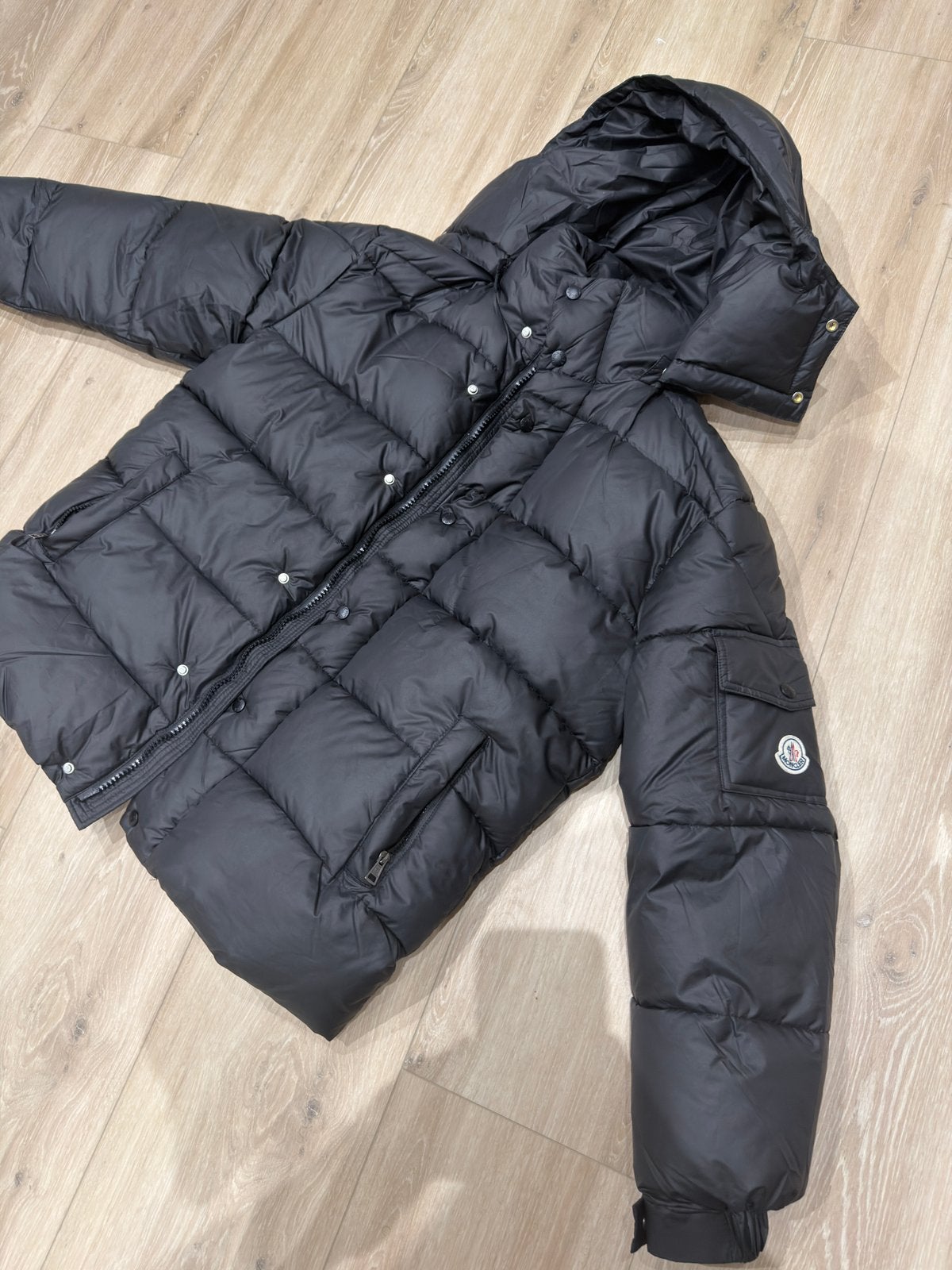 Moncler winterjas, Ophalen, Nieuw, Maat 56/58 (XL), Zwart