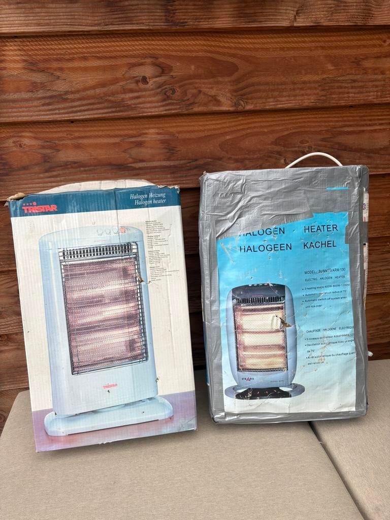 2 halogeen kachels te koop, Ophalen, 30 tot 80 cm, Kachel, Minder dan 60 cm