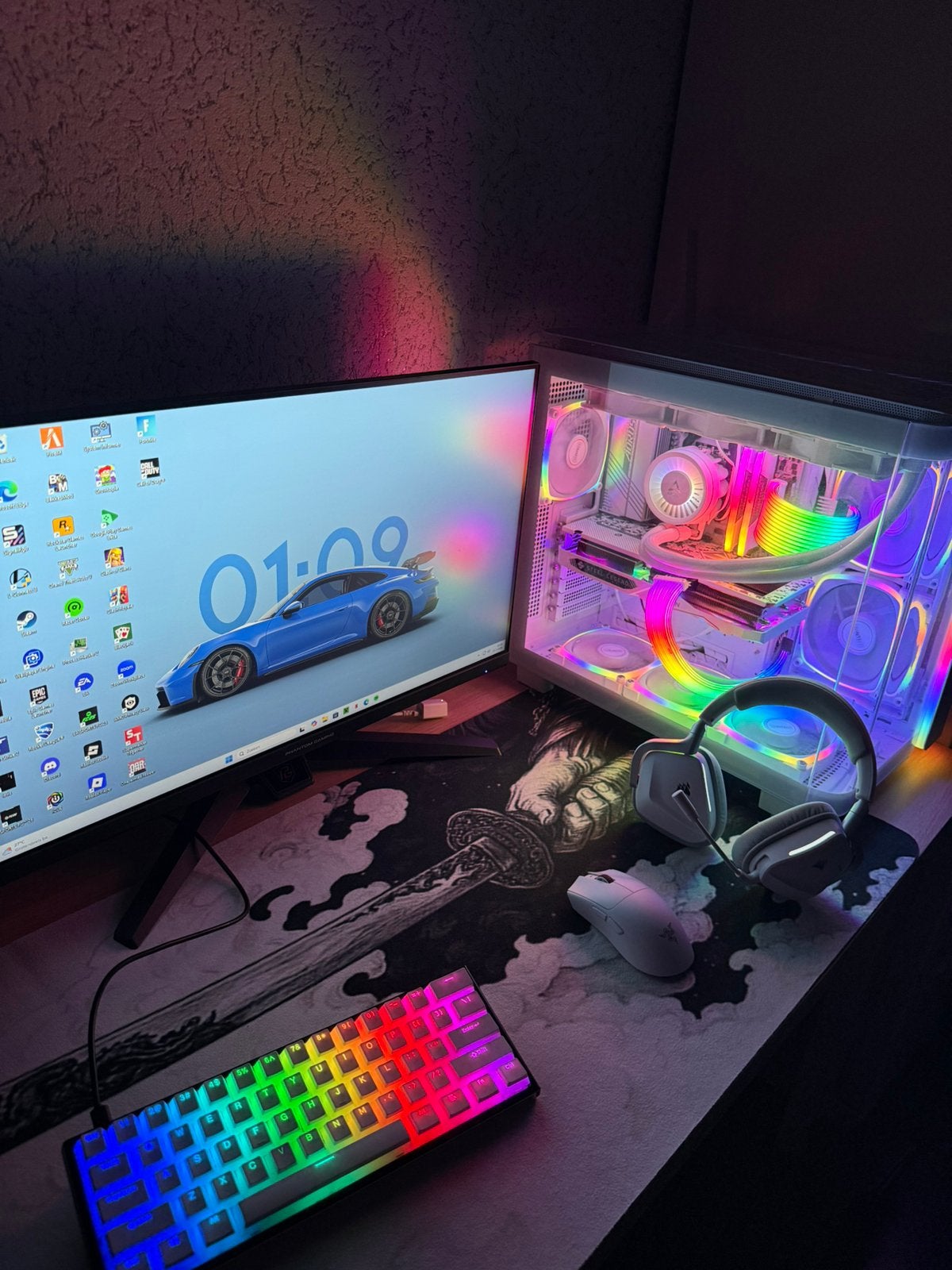 Gaming Setup te koop, Ophalen, Zo goed als nieuw, Gaming, 4 Ghz of meer