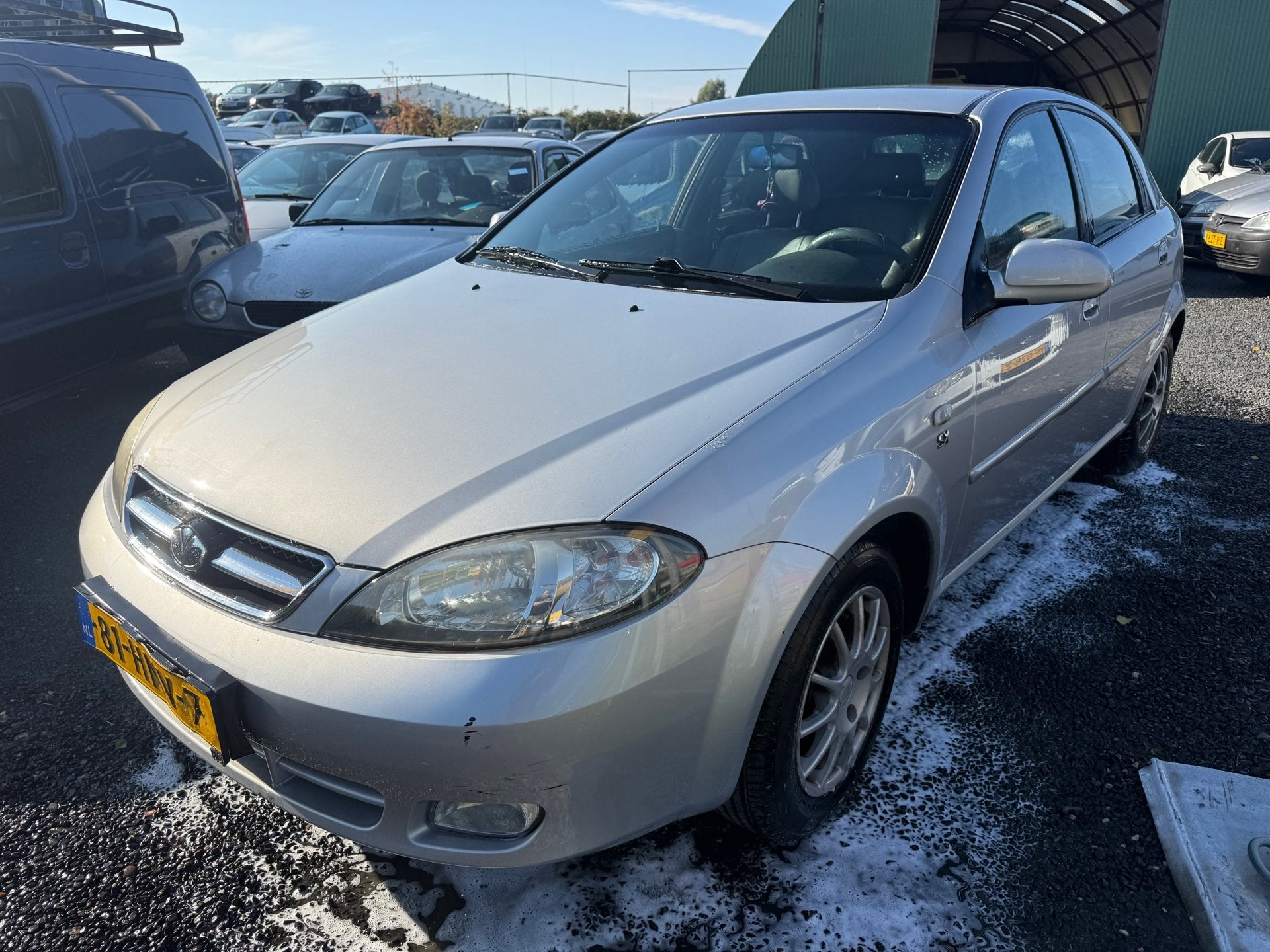 Daewoo Lacetti 1.4-16V Spirit met airco , export handel apk, Auto's, Voorwielaandrijving, Lacetti, Elektrische ramen, 610 kg