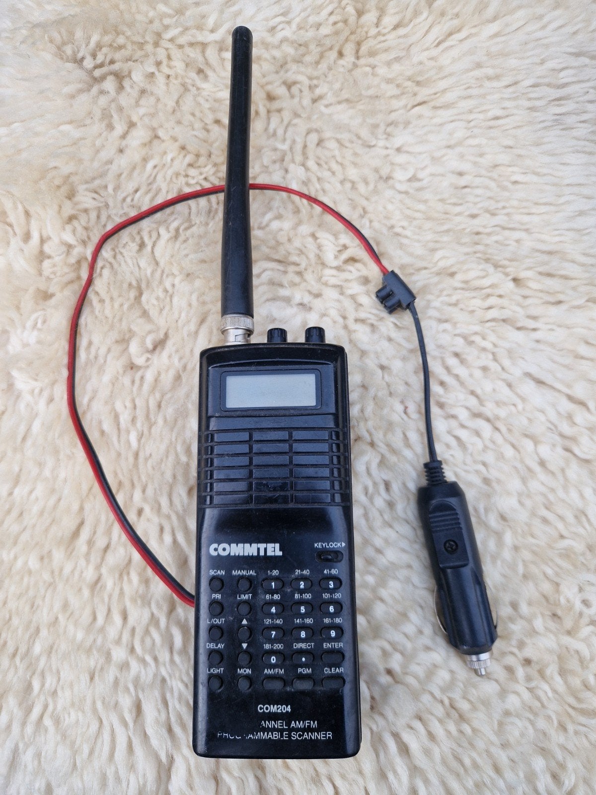 Comtel 200 kanaals scanner, 12V, Telecommunicatie, Ophalen of Verzenden, Gebruikt, 200 tot 500 kanalen
