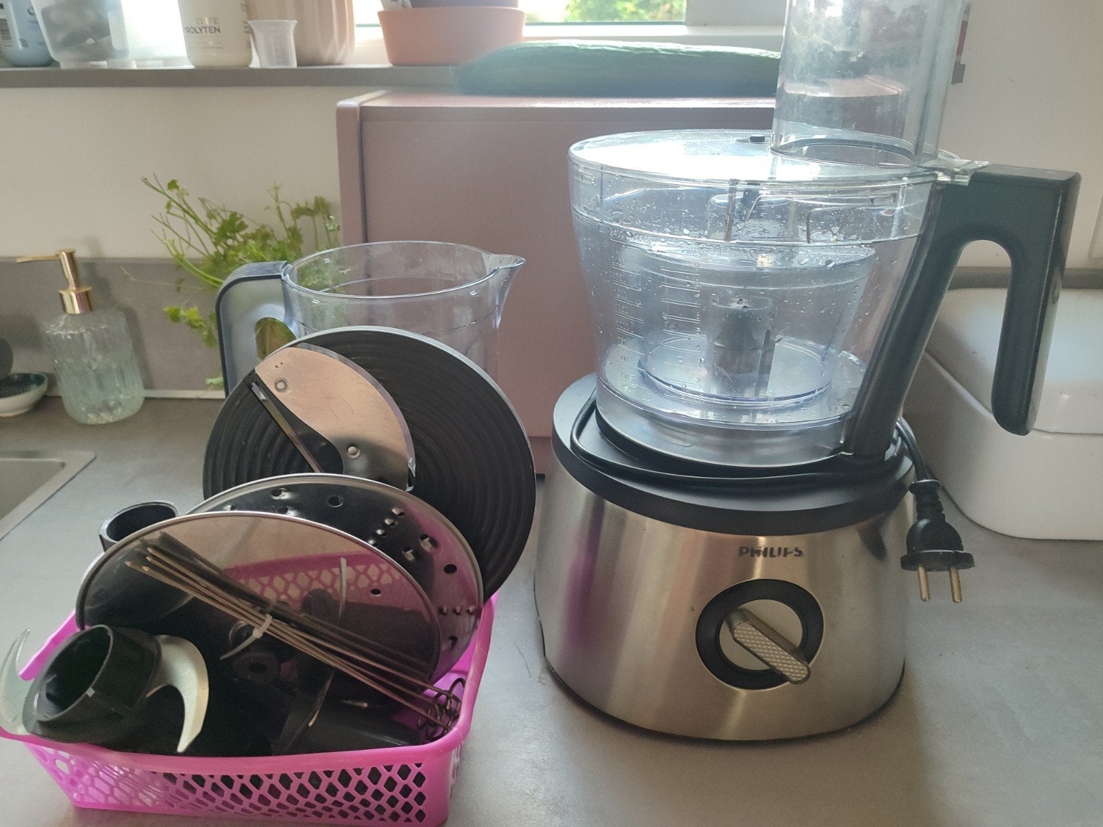 Philips Advance Keukenmachine met diverse accessoires, Gebruikt, 3 snelheden of meer, Ophalen of Verzenden, 2 tot 3 liter