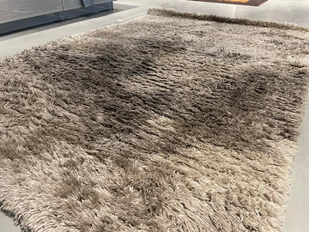 Hoogpolig vloerkleed Wehkamp 160x230 cm, Ophalen, Beige, 150 tot 200 cm, 200 cm of meer