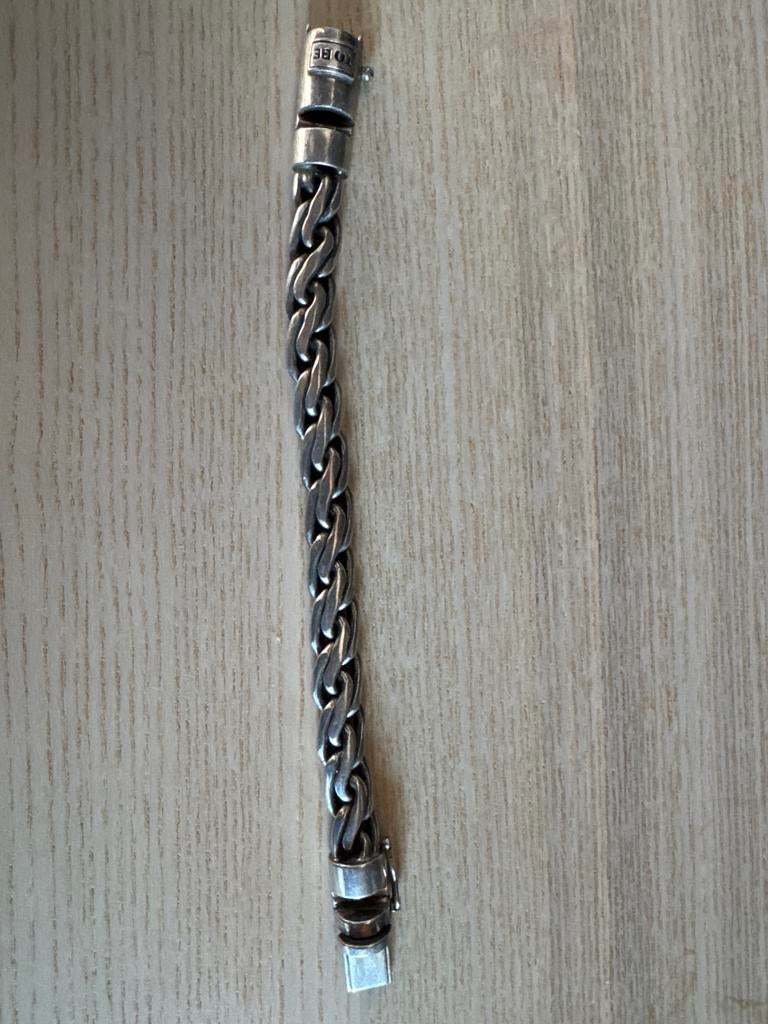 Massieve 925 Zilveren Armband - 62 gram, Ophalen of Verzenden, Zo goed als nieuw, Zilver