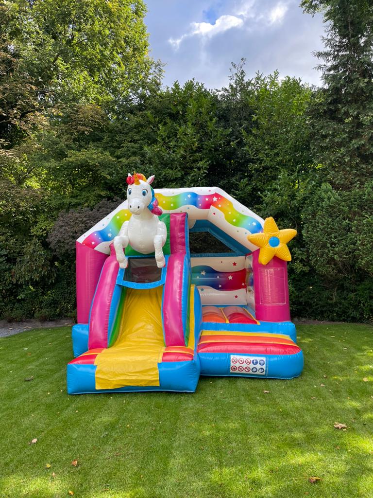 Unicorn springkussen huren / Wij leveren aan huis, Ophalen, Verjaardag