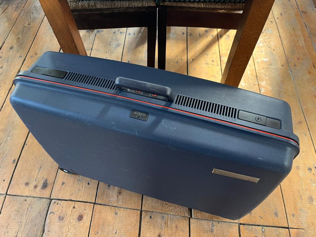 Gave vintage hardcase reiskoffer van Delsey, Sieraden, Tassen en Uiterlijk, Koffers, Ophalen of Verzenden, Gebruikt, Hard kunststof