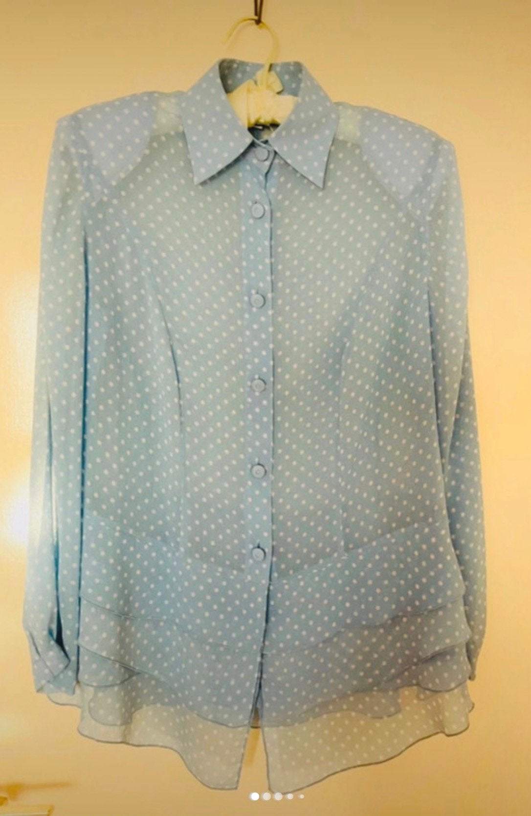 Elegante Edgar Vos Blouse – Tijdloze Klasse, Kleding | Heren, Overhemden, Ophalen of Verzenden, Zo goed als nieuw, Blauw, Halswijdte 39/40 (M)