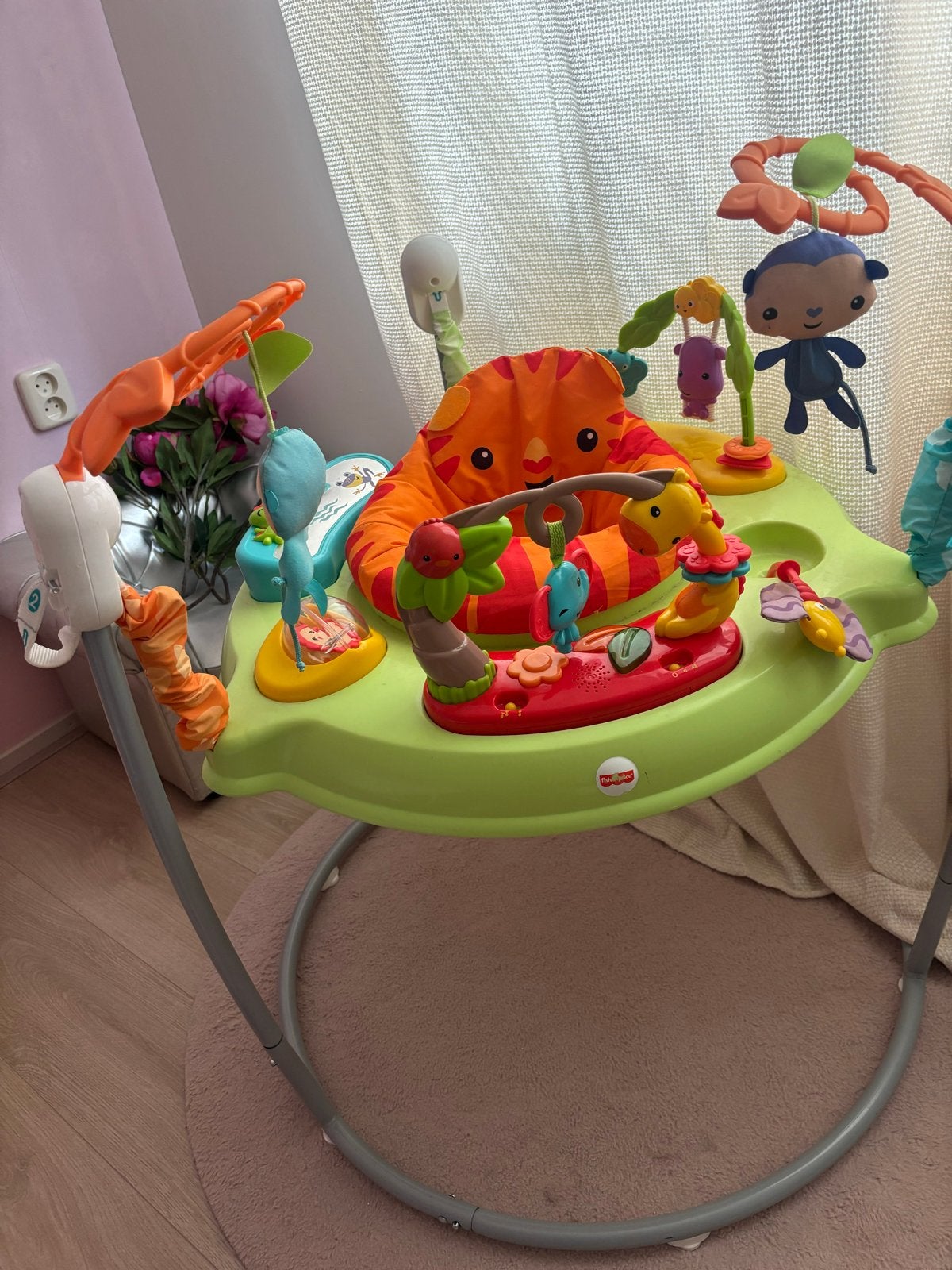 Fisher-Price Jumperoo: Jungle Vriendjes Activiteitencentrum, Ophalen of Verzenden, Zo goed als nieuw