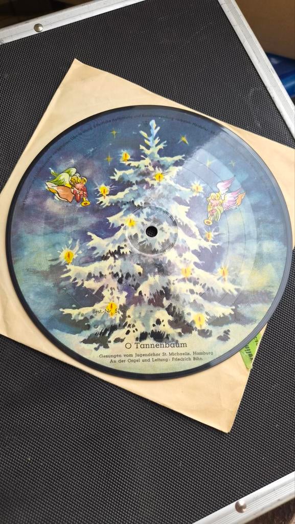 Kerst Picture Disc Vinyl - O Tannenbaum & Stille Nacht, Ophalen of Verzenden, Gebruikt, Kerst