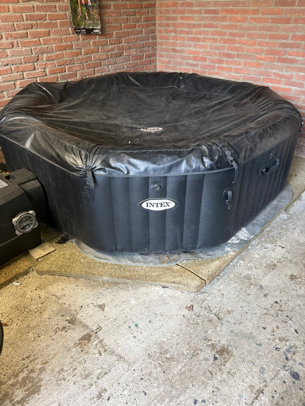 Intex PureSpa Opblaasbare Jacuzzi met Pomp en Afdekzeil, Ophalen of Verzenden, Zo goed als nieuw, Filter, Opblaasbaar