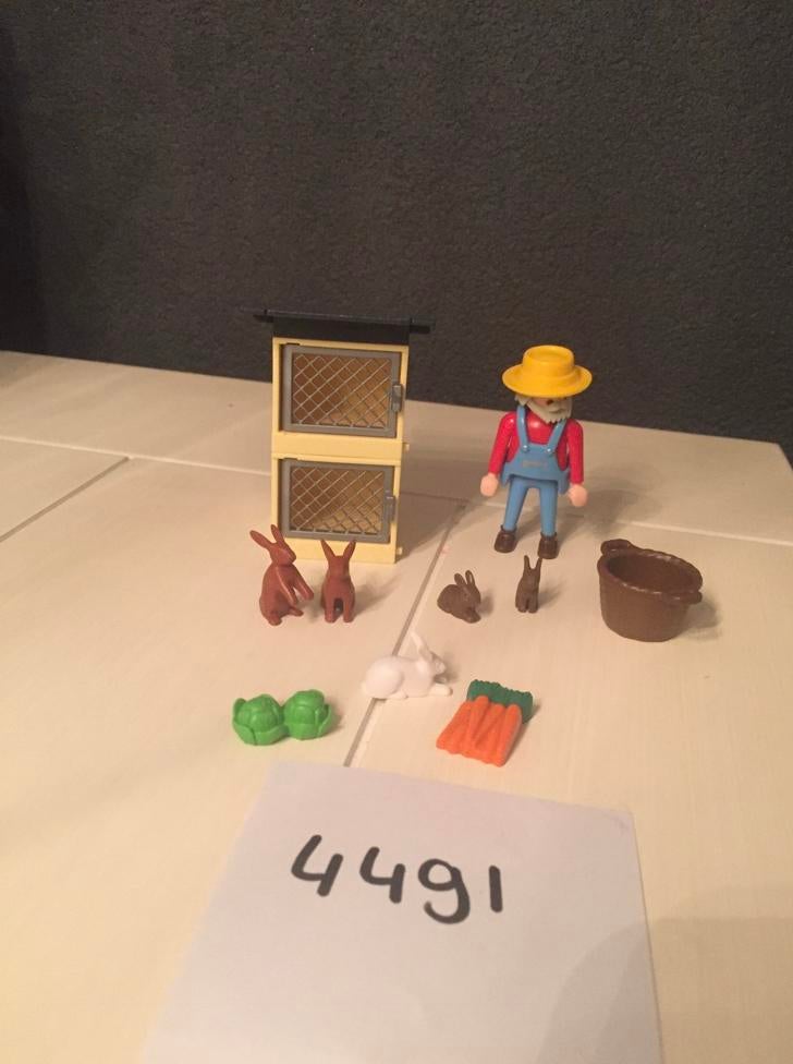 Playmobil boer konijnenhok 4491, Ophalen, Zo goed als nieuw, Complete set