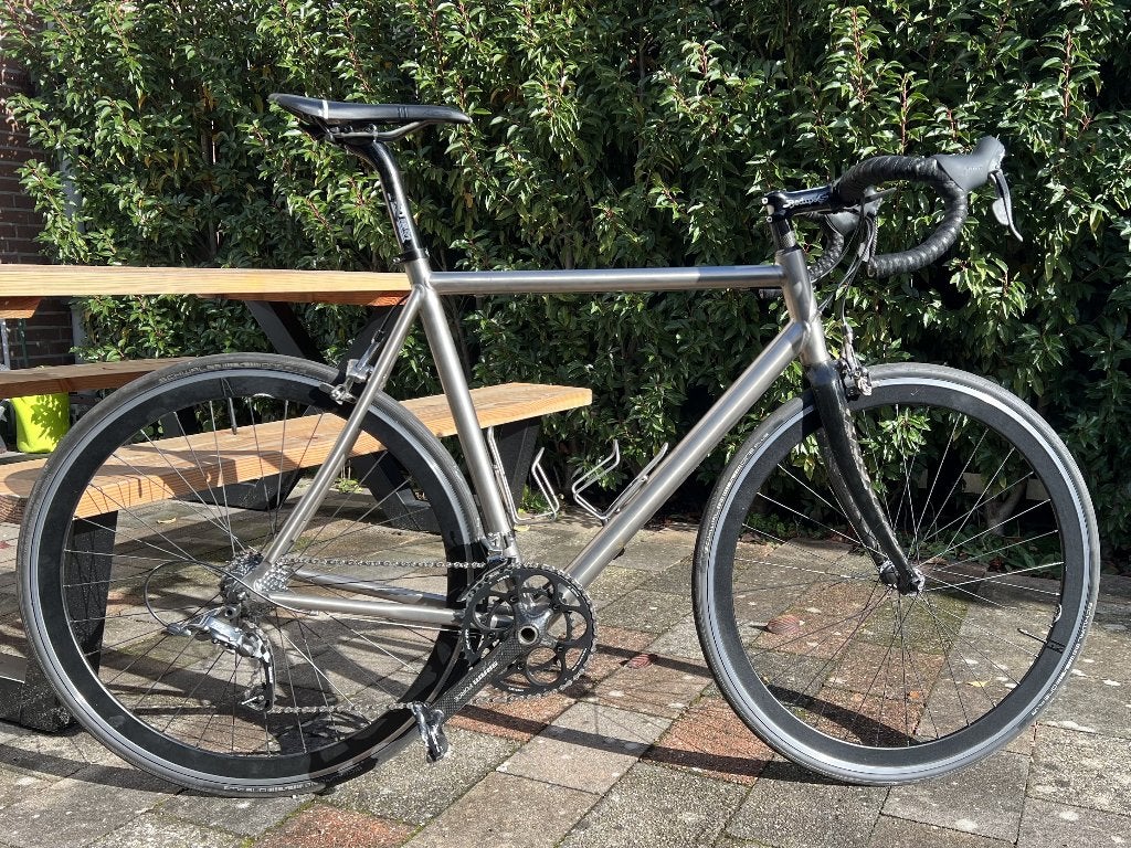 Sensa Titanium racefiets 58 cm,  SRAM Force,  H+Son SL42, 28 inch, Gebruikt, 15 tot 20 versnellingen, 57 tot 61 cm