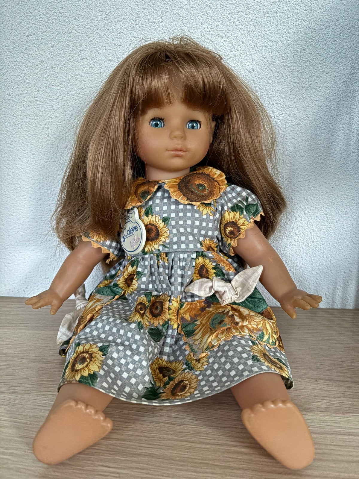 Pop Colette van Zapf Creation met zonnebloemjurk, Ophalen of Verzenden, Gebruikt, Overige typen