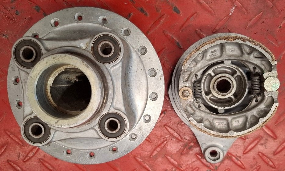Honda cb125 J remnaaf achter met tandwiel compleet, Motoren, Ophalen of Verzenden, Gebruikt