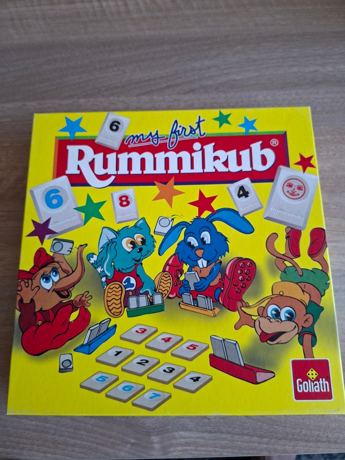 My First Rummikub - Leuk familiespel voor jong en oud, Drie of vier spelers, Ophalen of Verzenden, Gebruikt, Goliath