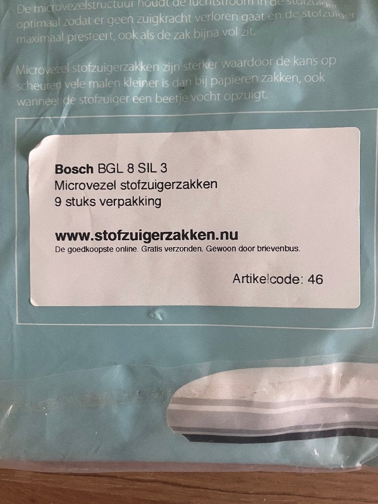 21x stofzuigerzak voor Bosch BGL8 serie, Stofzak, Bosch, Nieuw, Ophalen of Verzenden
