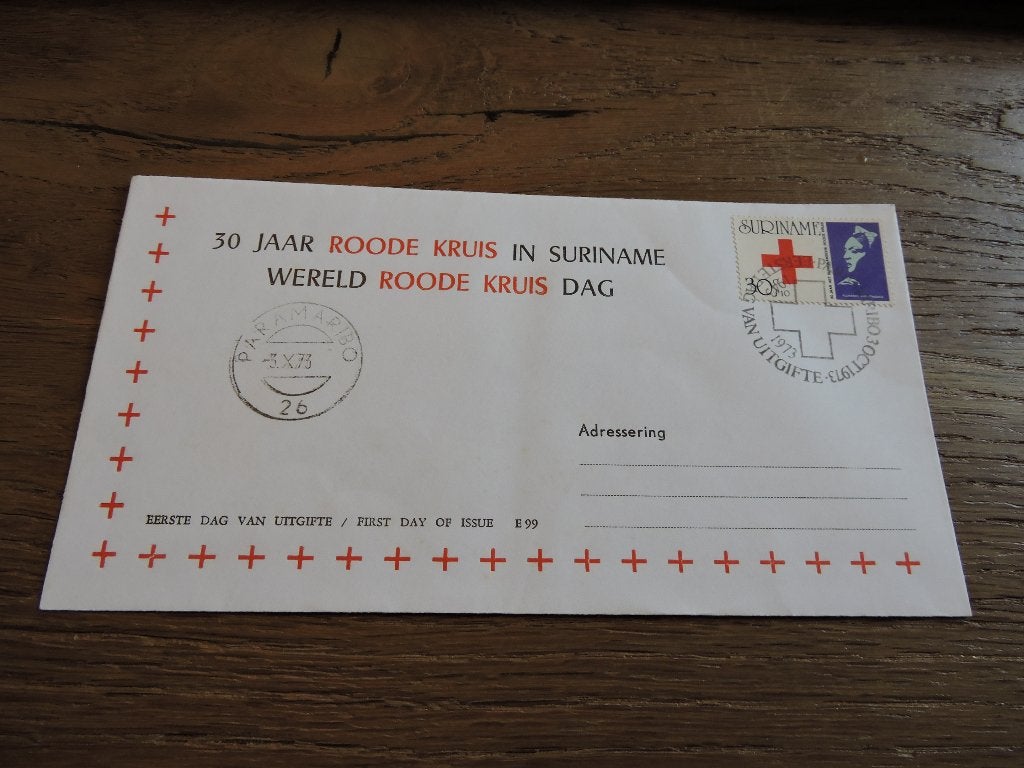 fdc koloniaal suriname   e  99, Verzenden
