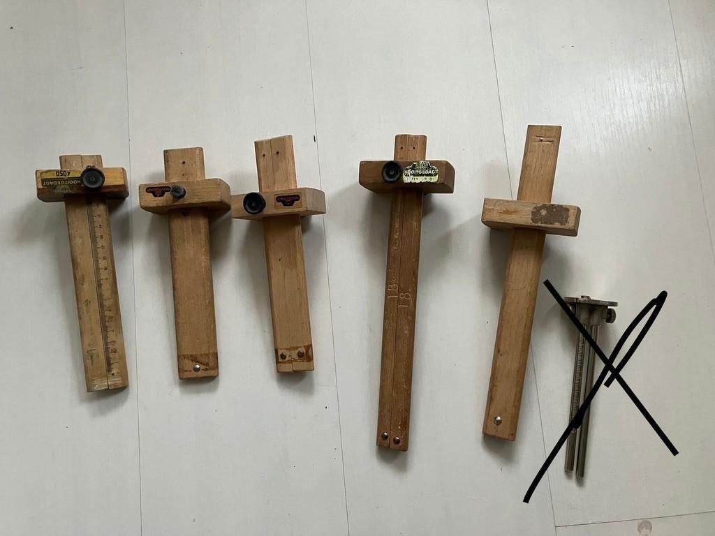 Diverse kruishouten van Nooitgedagt. , Antiek en Kunst, Ophalen of Verzenden