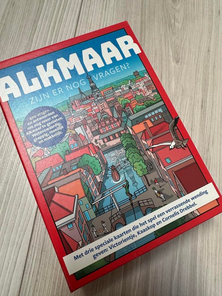 Alkmaar: Zijn er nog vragen? Bordspel / Quiz - 400 Vragen, Een of twee spelers, Ophalen, Zo goed als nieuw