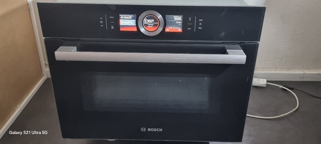 Bosch inbouw stoomoven met 4D hete lucht., Witgoed en Apparatuur, Ovens, Ophalen, Gebruikt, Hete lucht, Bosch