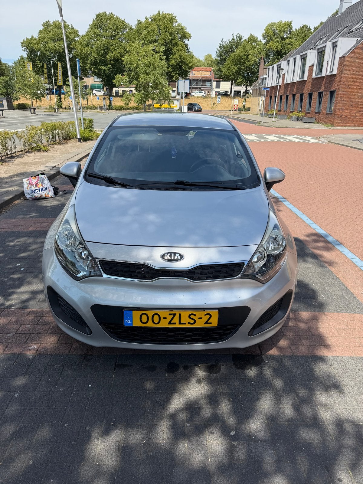 Kia Rio 1.2 I 5DRS 2013 Grijs, 450 kg, 40 €/maand, 4 cilinders, Origineel Nederlands