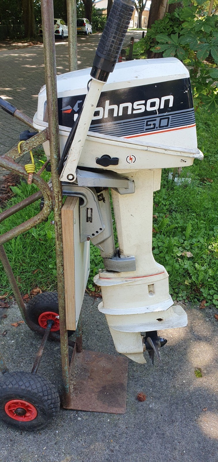 Johnson 5 pk langstaart 2 takt, Ophalen of Verzenden, Gebruikt, Motor en Techniek