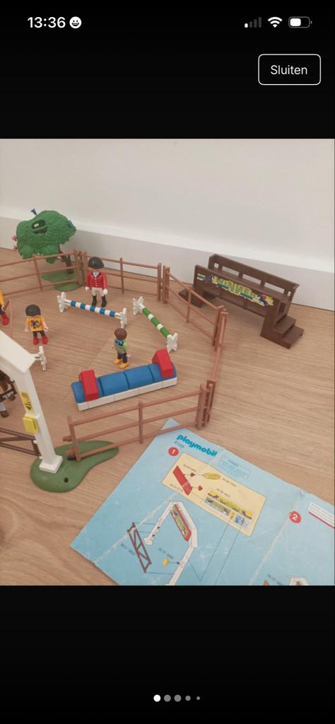 Playmobil Paarden Training Set met Hindernissen, Ophalen of Verzenden, Gebruikt, Complete set