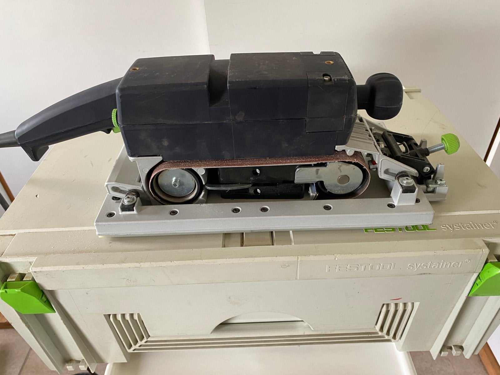 Festool 75e set Banschuurmachine, Doe-het-zelf en Verbouw, Gereedschap | Schuurmachines, Ophalen of Verzenden, Zo goed als nieuw