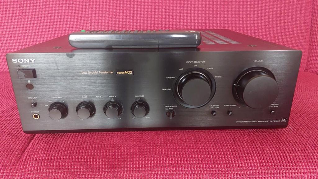 Sony TA FB720R QS kwaliteit versterker met afstandbediening, Ophalen, Gebruikt, 60 tot 120 watt, Sony