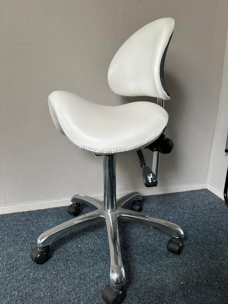 Zadelkruk, Ophalen, Ergonomisch, Gebruikt, Wit