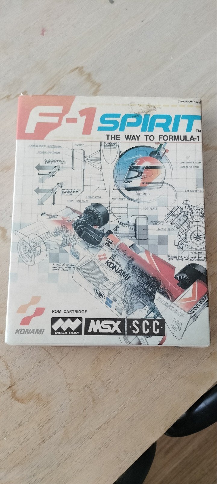 Msx Konami F1 Spirit originele doos compleet, Spelcomputers en Games, Games | Overige, Ophalen, Racen en Vliegen, 2 spelers, Eén computer