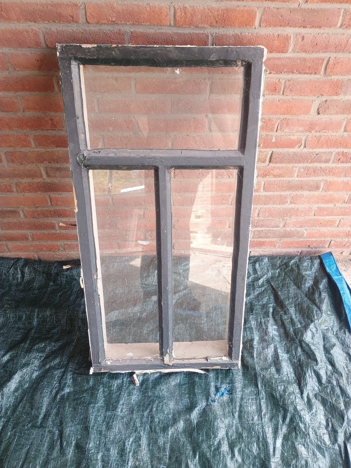 ramen en kozijnen uit woning van 1890, Ophalen, Gevelraam of Ruit