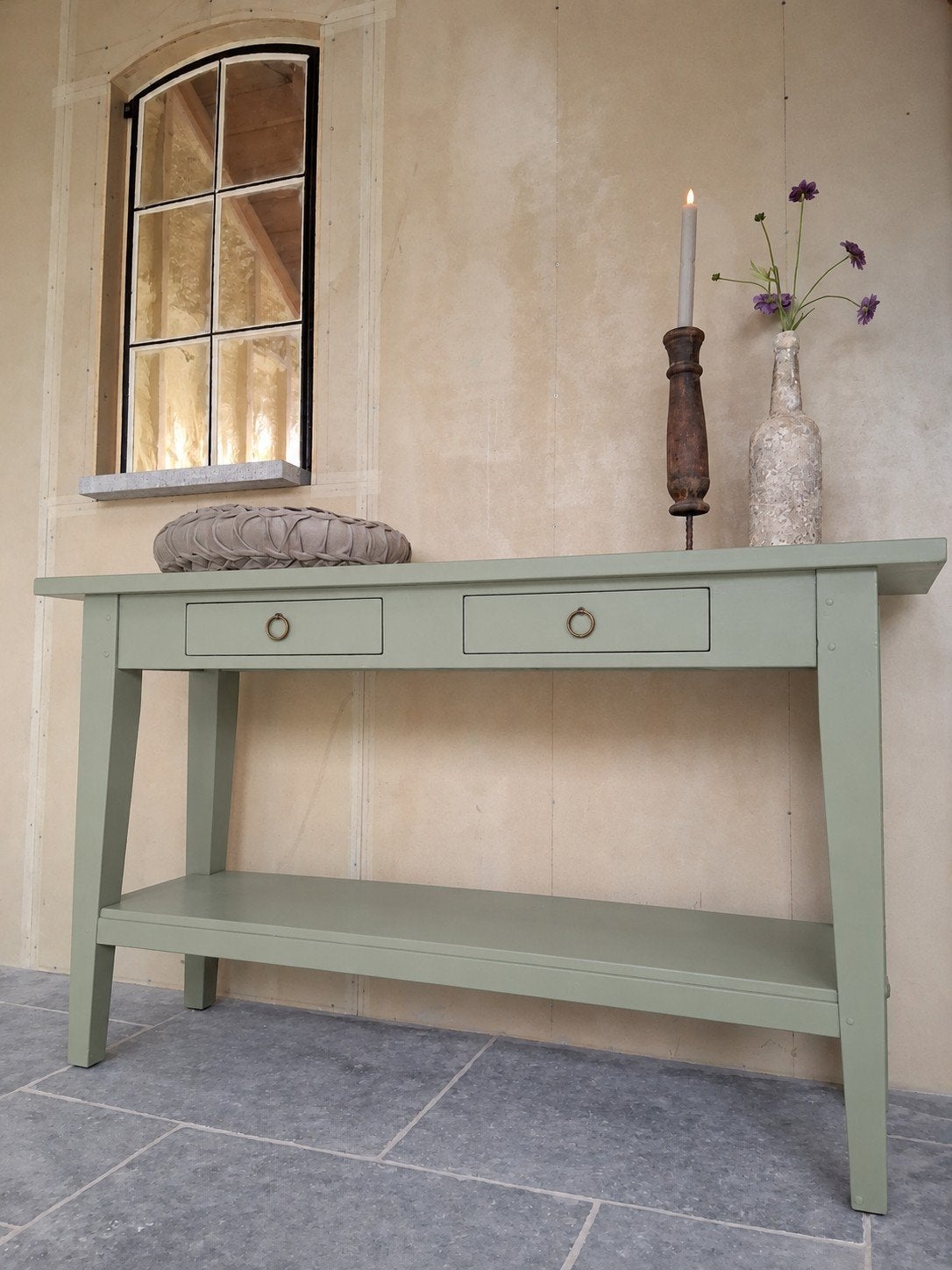 sidetable haltafel tafel, Huis en Inrichting, Ophalen of Verzenden, 25 tot 50 cm, Rechthoekig, 100 tot 150 cm