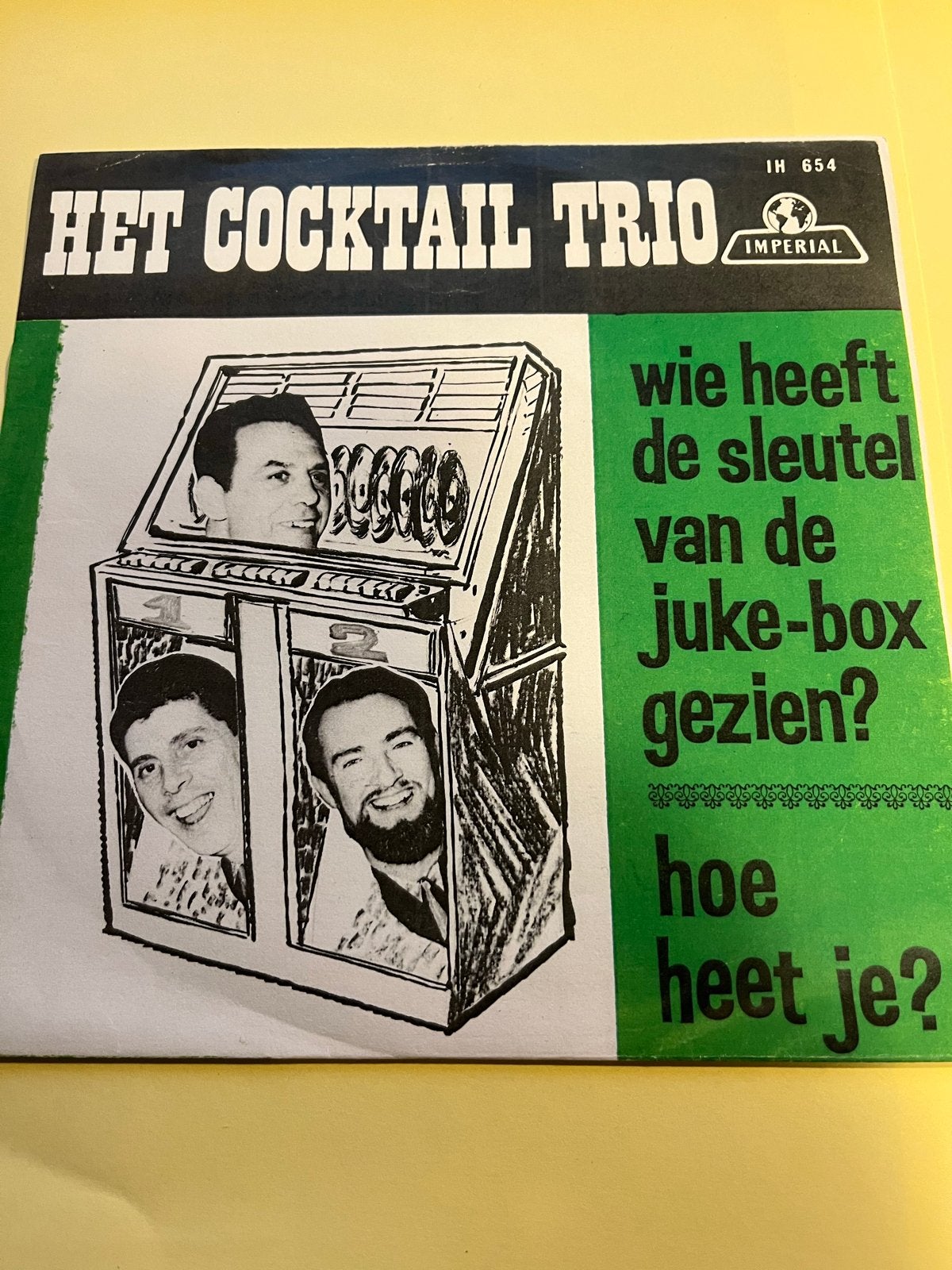 Het Cocktail Trio - Wie heeft de sleutel van de jukebox gezi, Gebruikt, 7 inch, Ophalen of Verzenden, EP