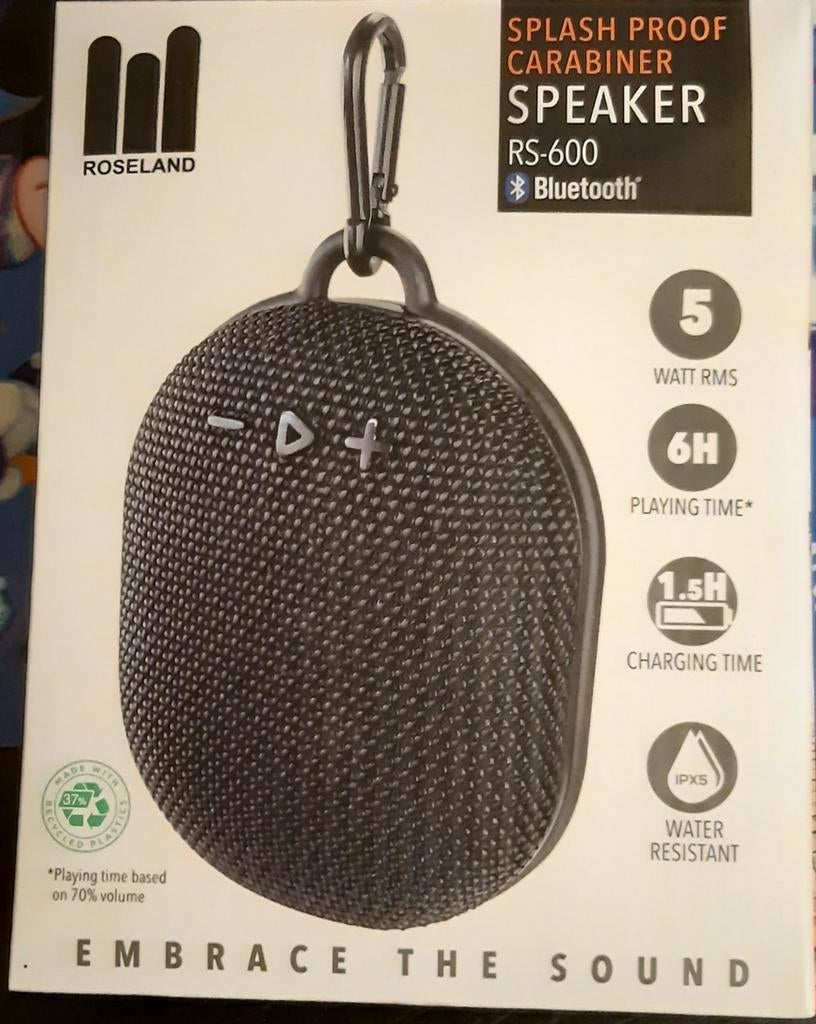 Roseland RS-600 Spatwaterdichte Bluetooth Speaker, Philips, Nieuw, Ophalen of Verzenden, Center speaker