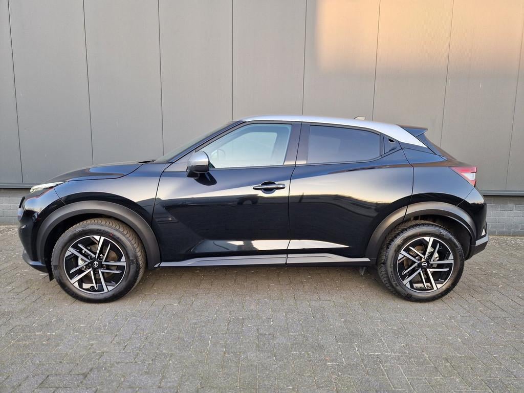 Nissan Juke 1.0 DIG-T Bi-Tone /Led /1e eigenaar /Winterpack, 12 maanden, Zwart, 4 cilinders, Leder en Stof