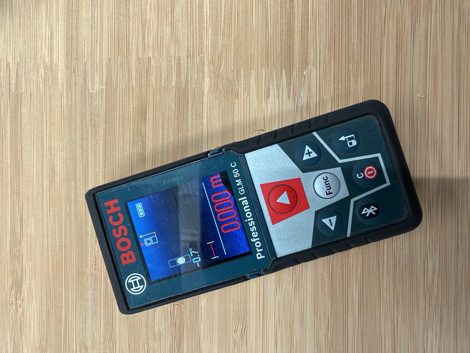 Bosch Professional GLM 50 C laser afstandsmeter Bluetooth, Ophalen of Verzenden, Gebruikt, Afstand