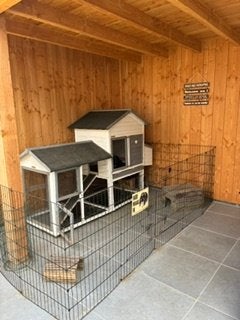 Hekwerk / dierenren (buiten), Dieren en Toebehoren, Ophalen, 90 cm of meer, Konijn, Ren