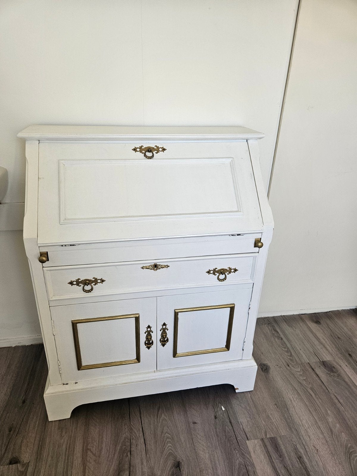 Witte bureau/make up tafel., Ophalen of Verzenden