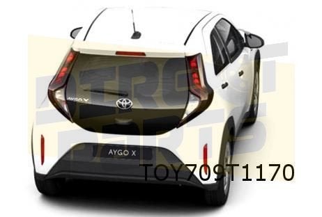 Toyota Aygo X 12/25- (B70) inzet achterbumper (zwart)  Origi