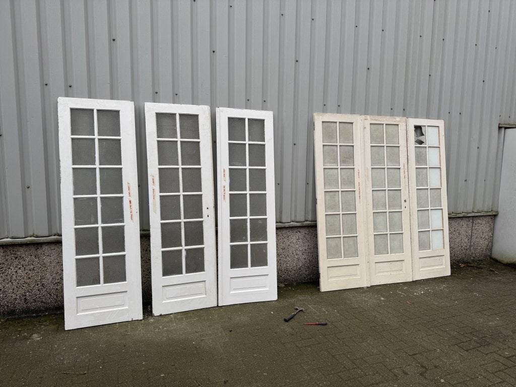 2 sets antieke ensuitedeuren uit 1920, Doe-het-zelf en Verbouw, La belle porte, Jurgen.hoogenboezem@gmail.com, Binnendeur, Zo goed als nieuw