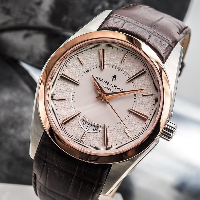 Fantastisch MareMonti Geneve Automatic Heren horloge, Sieraden, Tassen en Uiterlijk, Horloges | Dames, Overige merken, Leer, Staal