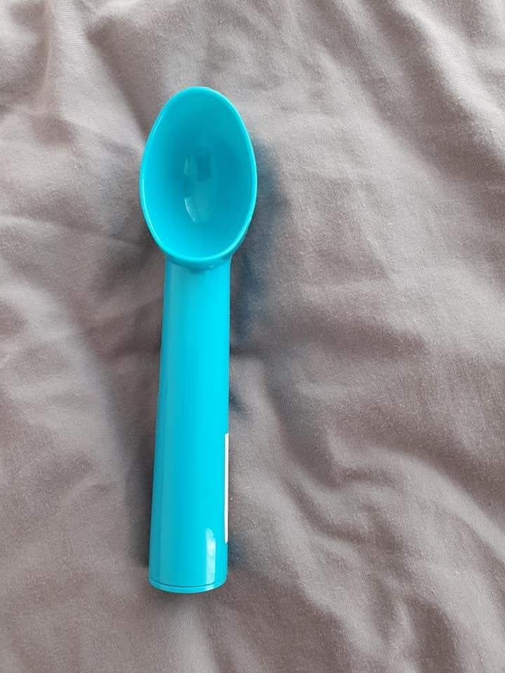 IJslepel set: roze/paars en turquoise, Overige typen, Kunststof, Ophalen of Verzenden, Zo goed als nieuw