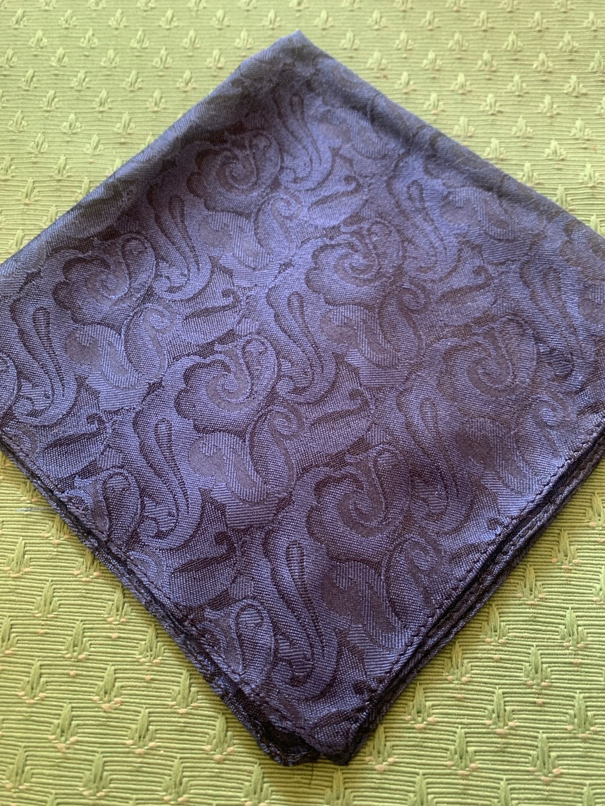Donkerblauwe Gebloemde Pochet, Z.G.A.N. - 30 cm, Ophalen of Verzenden, Zo goed als nieuw