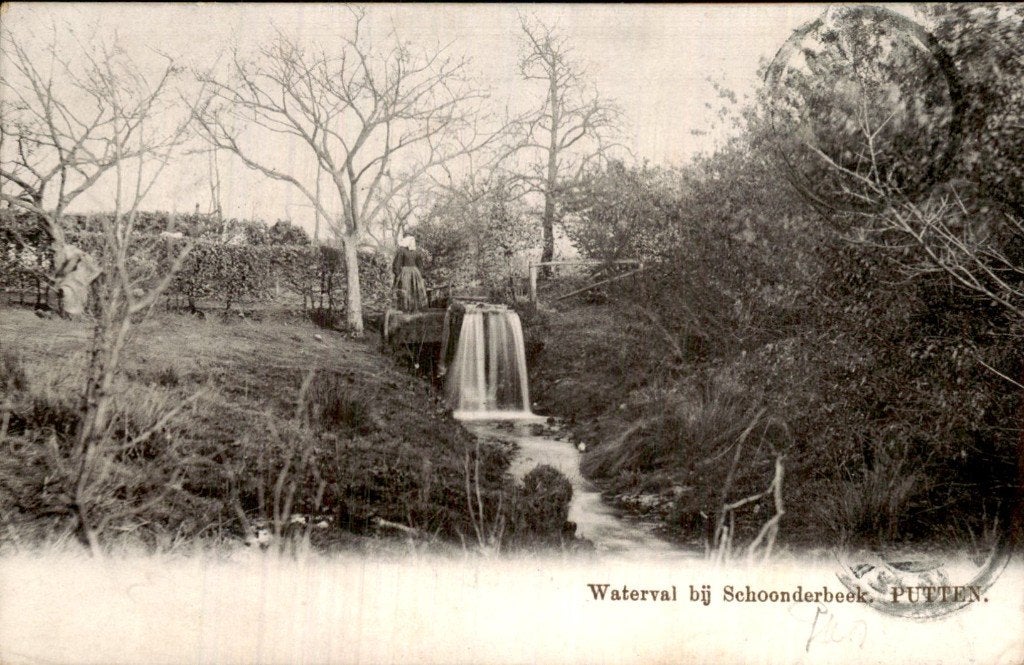 Putten - Waterval - Schoonderbeek, Ophalen of Verzenden, Voor 1920, Gelopen, Gelderland
