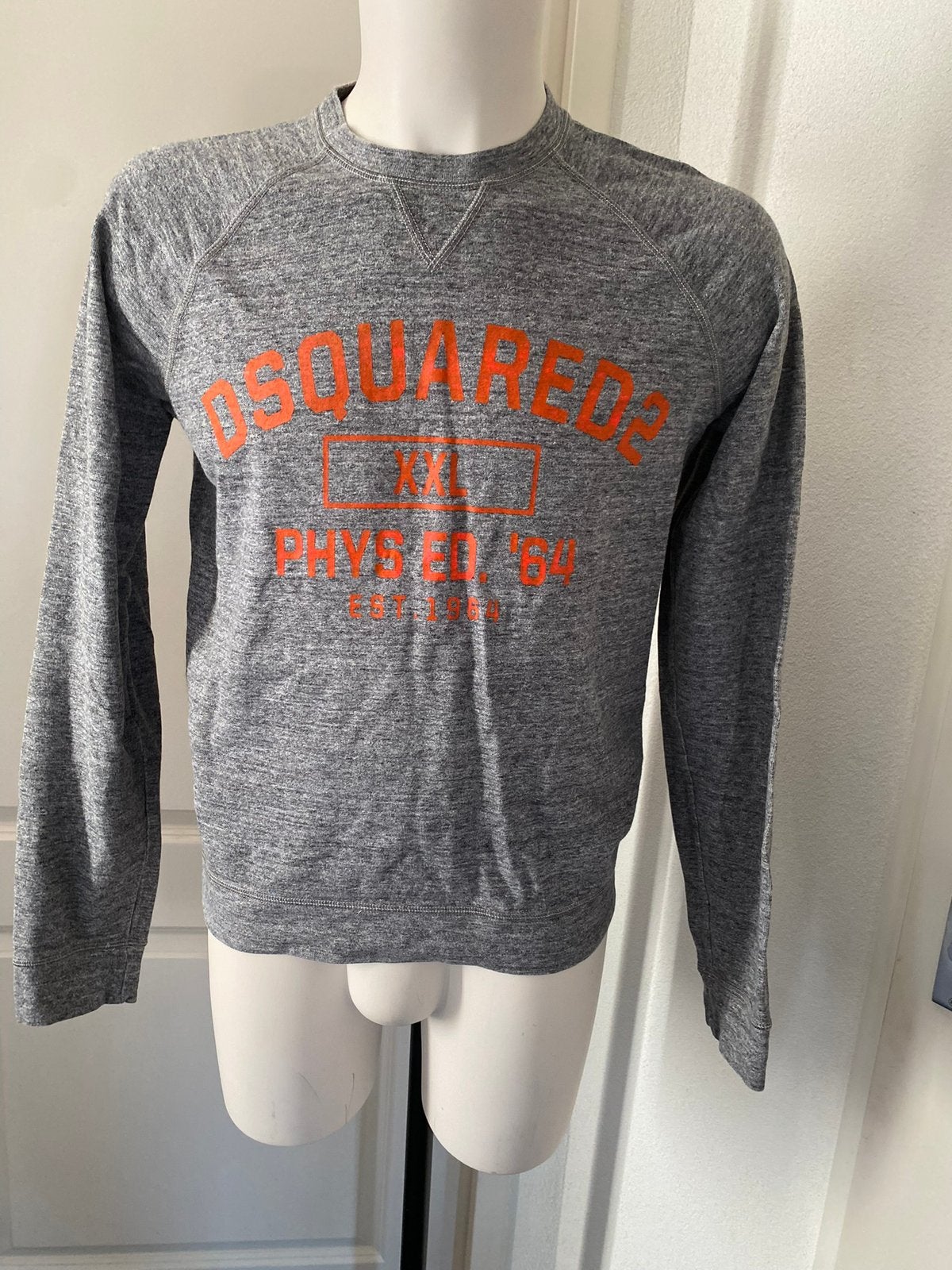 Sweater Dsquared2 grijs maat S, Ophalen of Verzenden, Zo goed als nieuw, Maat 52/54 (L), Grijs